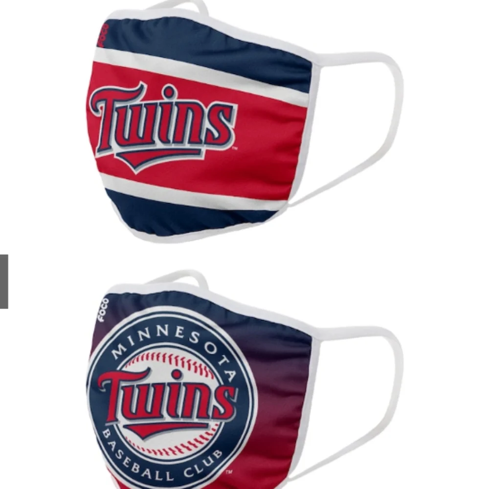 NWT ⚾MLB TWINS FACE MASK 2 PACK